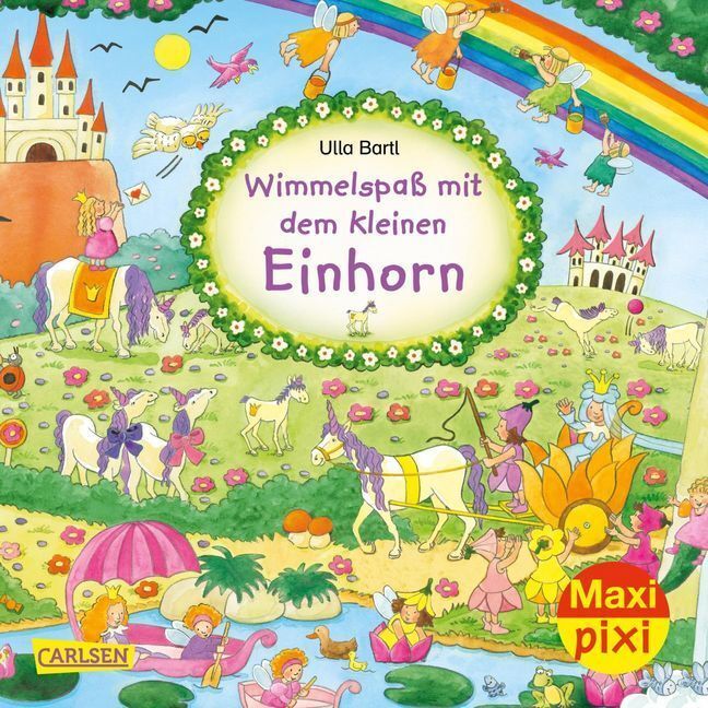 Cover: 9783551032317 | Maxi Pixi 318: Wimmelspaß mit dem kleinen Einhorn | Ulla Bartl | Buch