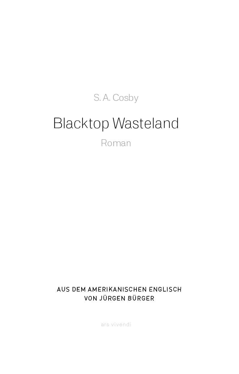 Bild: 9783747202203 | Blacktop Wasteland | Kriminalroman | S. A. Cosby | Buch | 320 S.