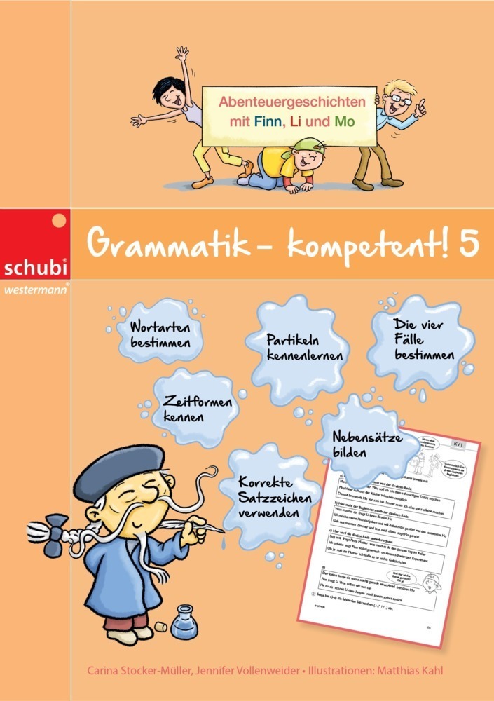 Cover: 9783867235754 | Grammatik - kompetent! 5 | Abenteuergeschichten mit Finn, Li und Mo