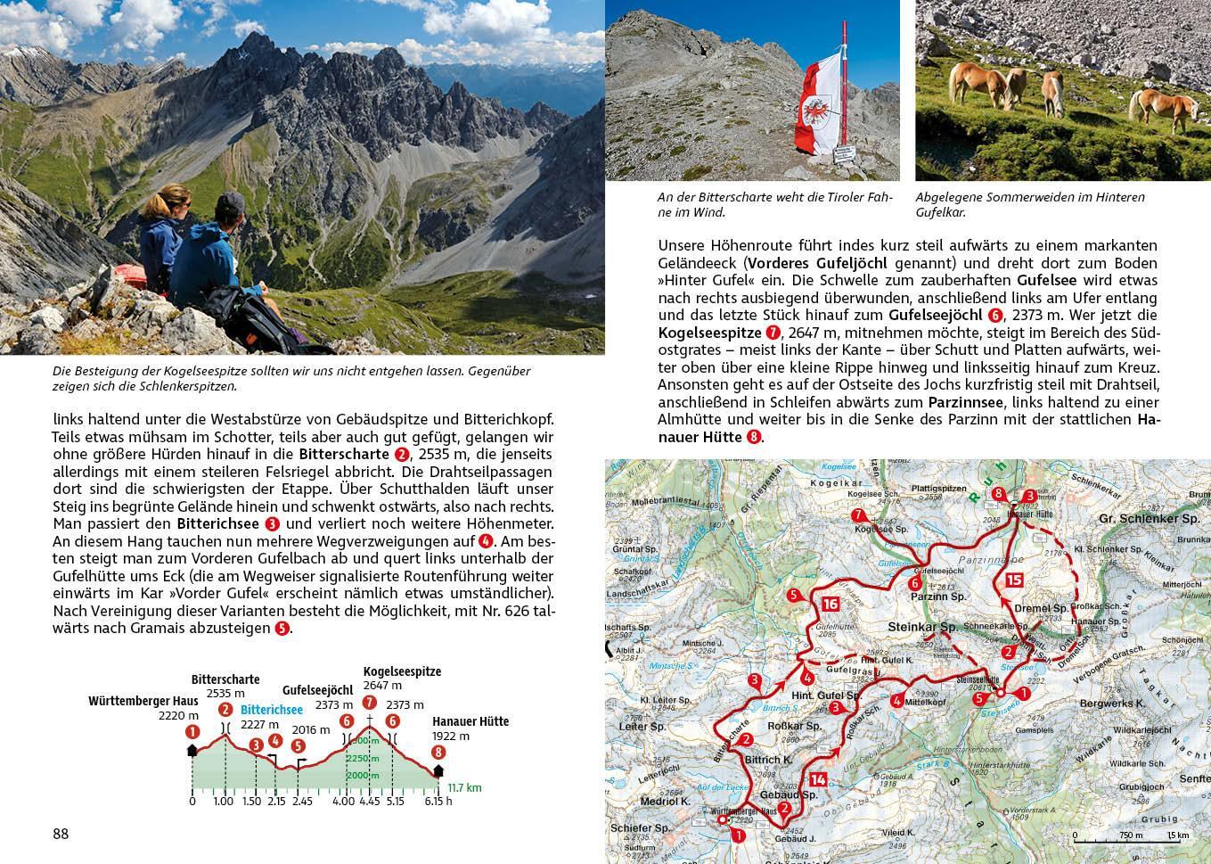 Bild: 9783763346158 | Lechtaler Höhenweg und Verwall-Runde | 34 Etappen mit GPS-Tracks