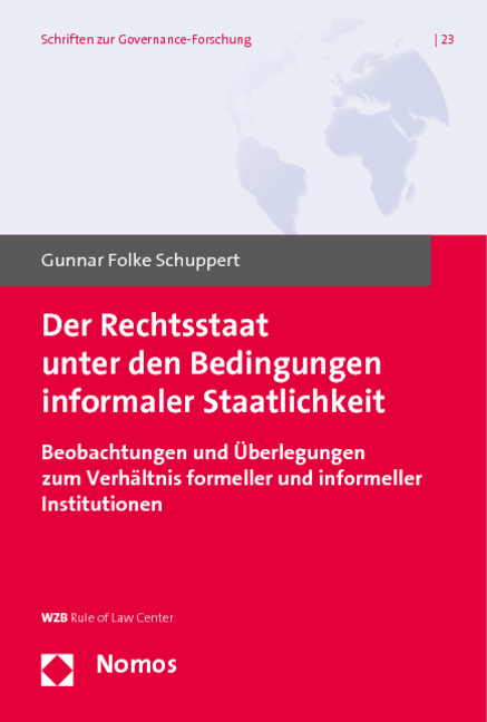 Cover: 9783832964566 | Der Rechtsstaat unter den Bedingungen informaler Staatlichkeit | Buch