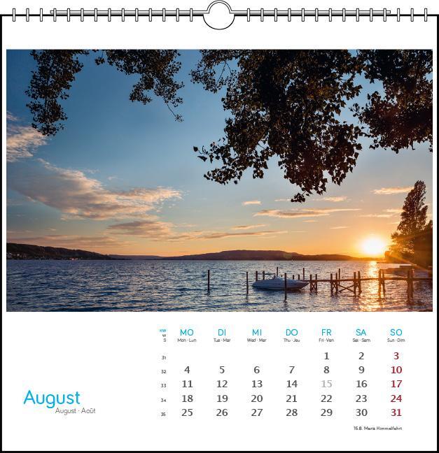 Bild: 9783861924098 | Bodensee 2025 | Postkarten-Tischkalender | Kalender | Spiralbindung