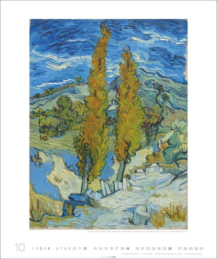 Bild: 9783839900772 | Vincent van Gogh Edition Kalender 2025 | Vincent van Gogh | Kalender