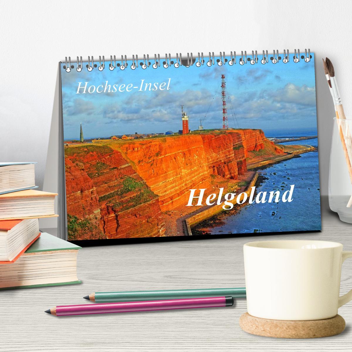 Bild: 9783435472857 | Hochsee-Insel Helgoland (Tischkalender 2025 DIN A5 quer), CALVENDO...