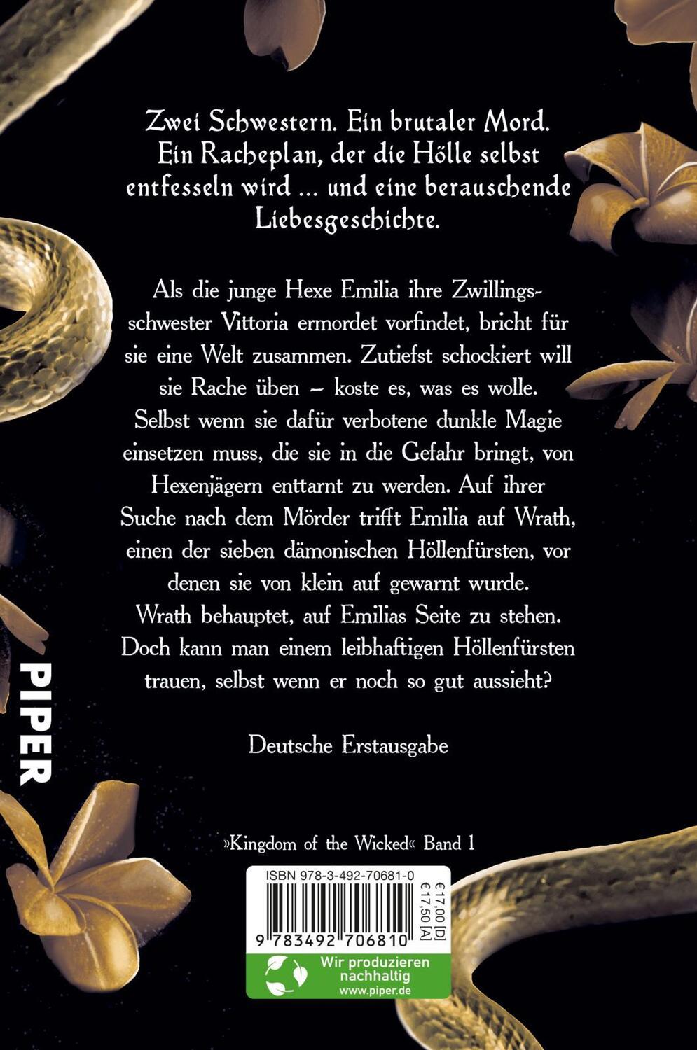 Rückseite: 9783492706810 | Kingdom of the Wicked - Der Fürst des Zorns | Kerri Maniscalco | Buch
