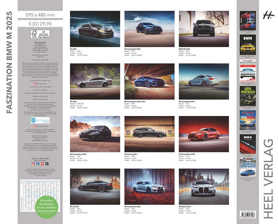 Bild: 9783966647908 | Faszination BMW M Kalender 2025 | Constantin Stein | Kalender | 14 S.