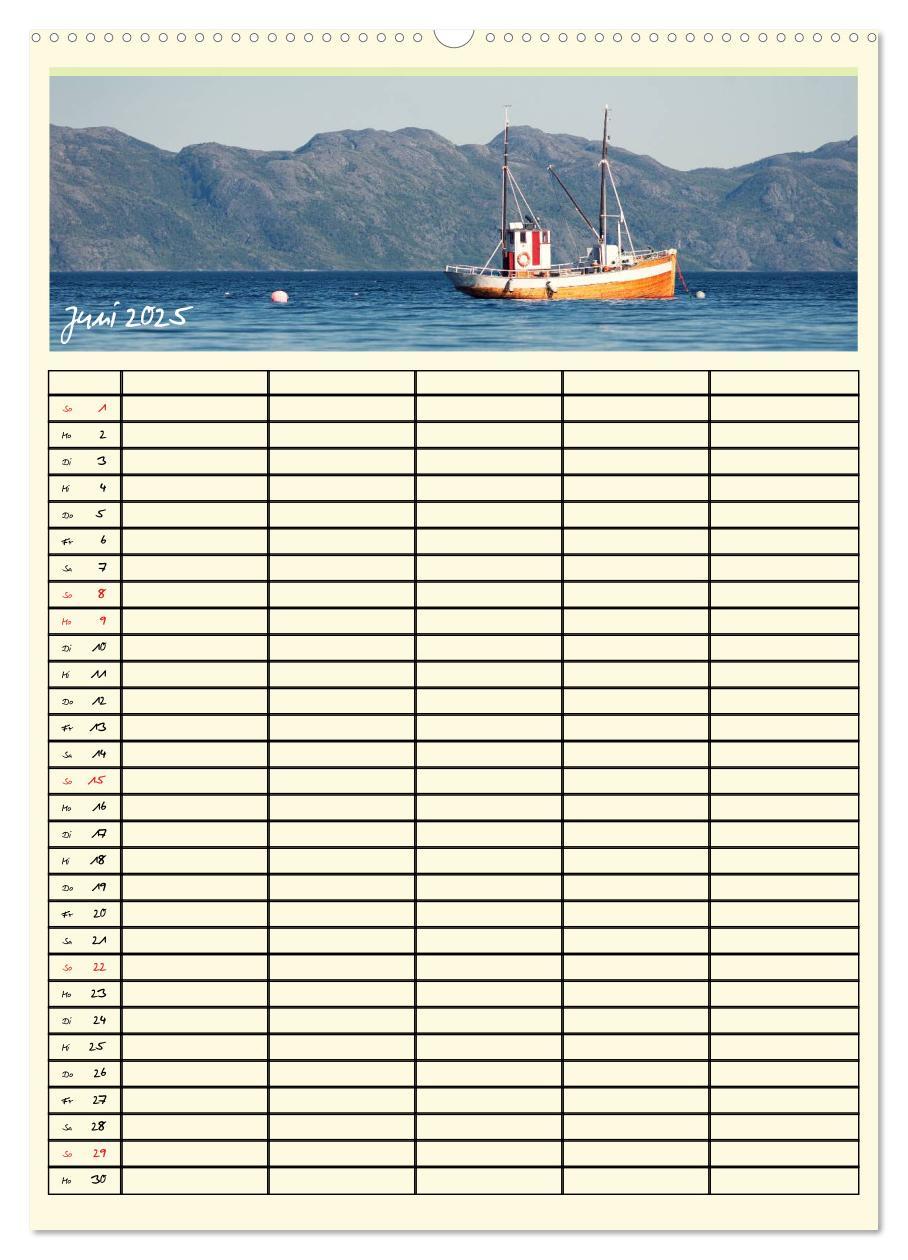 Bild: 9783457038345 | Urlaubsparadiese - Familienplaner (Wandkalender 2025 DIN A2 hoch),...