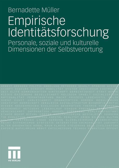 Cover: 9783531176154 | Empirische Identitätsforschung | Bernadette Müller | Taschenbuch