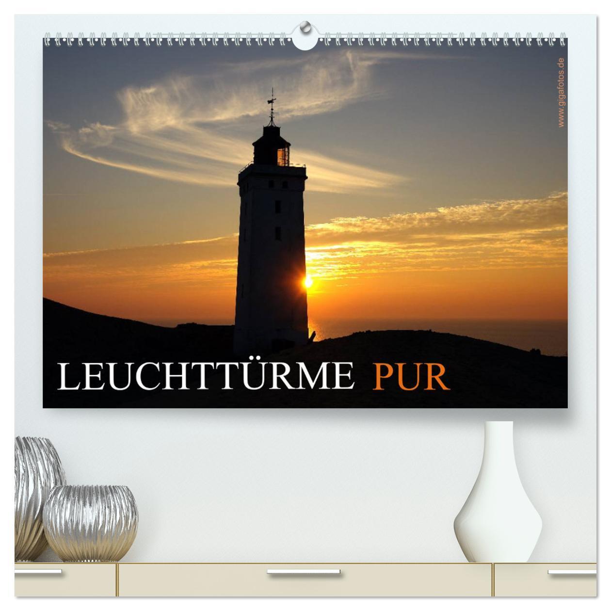 Cover: 9783383453588 | Leuchttürme PUR (hochwertiger Premium Wandkalender 2024 DIN A2...