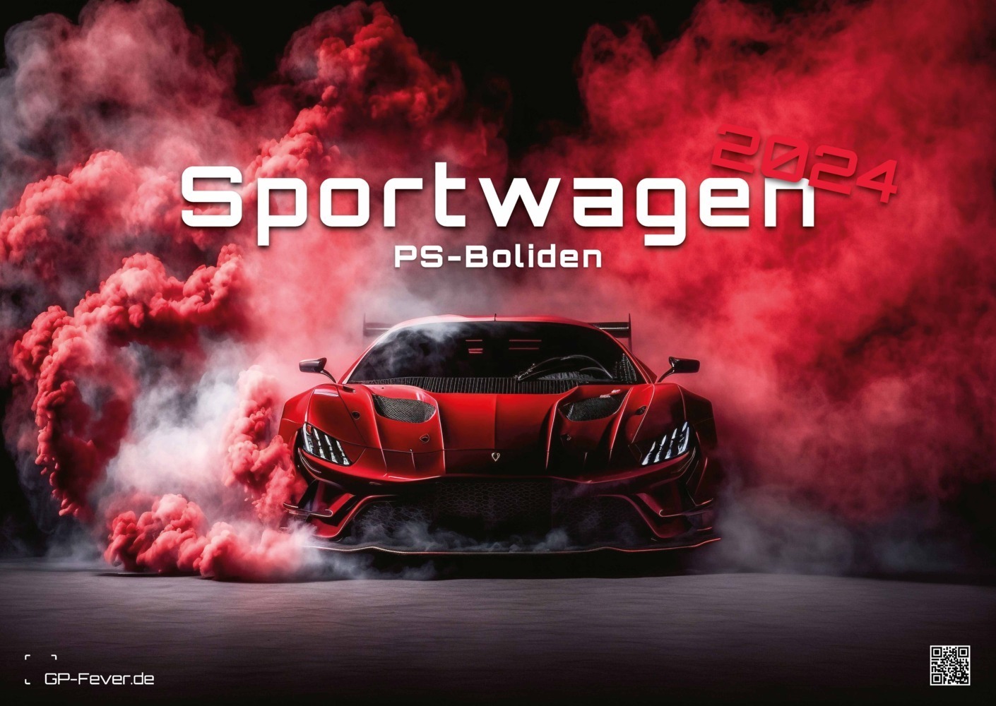 Cover: 9783986733278 | Sportwagen - PS-Boliden - 2024 - Kalender DIN A2 | GP-Fever.de | 2024