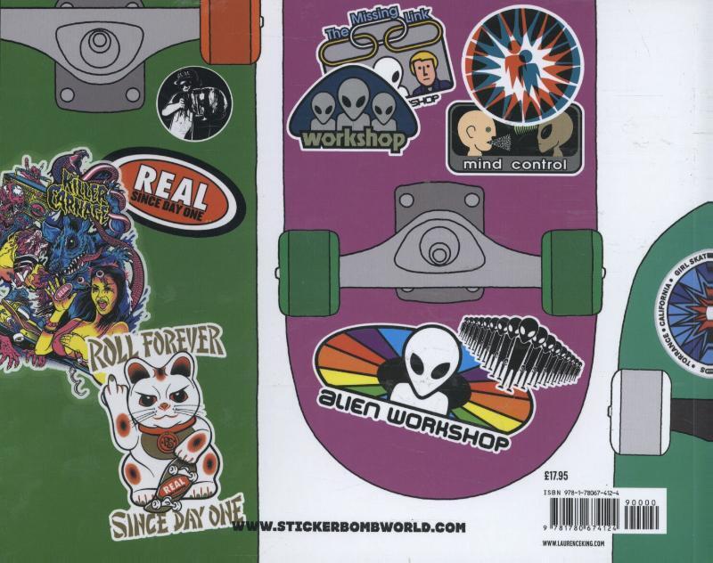 Rückseite: 9781780674124 | Stickerbomb Skate | 150 Classic Skateboard Stickers | Taschenbuch