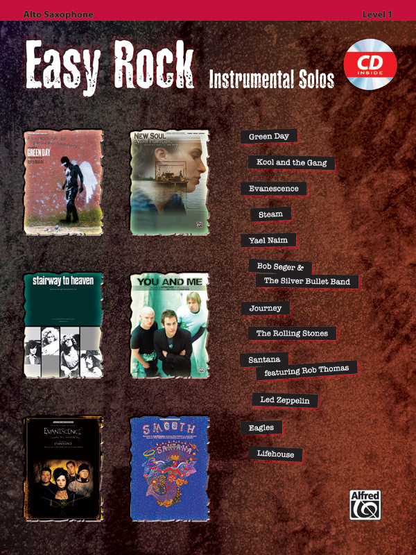 Cover: 38081354378 | Easy Rock Instrumental Solos | Buch + CD | Alfred Music Publications
