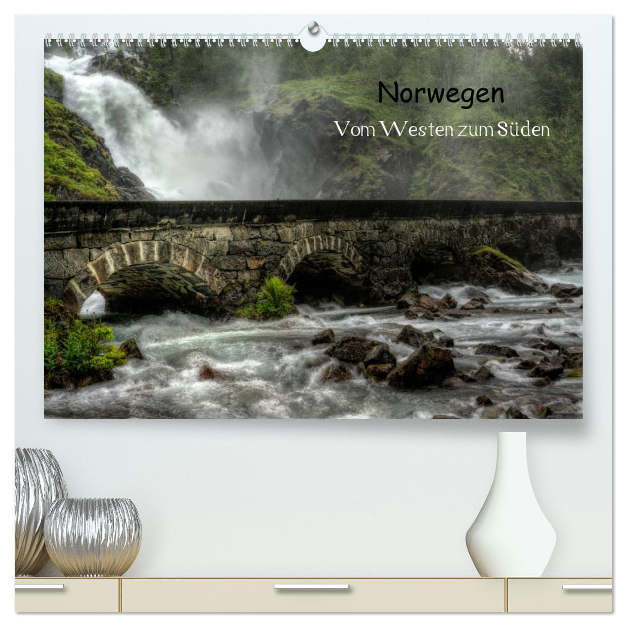 Cover: 9783383369490 | Norwegen - Vom Westen zum Süden (hochwertiger Premium Wandkalender...
