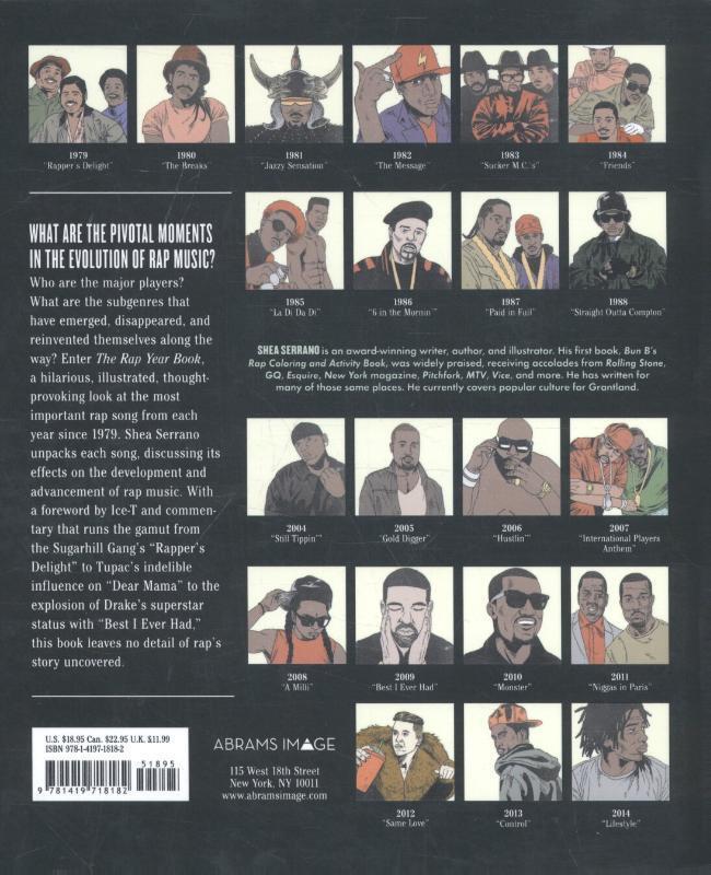 Rückseite: 9781419718182 | The Rap Year Book | Shea Serrano | Taschenbuch | Abrams Image | 2015