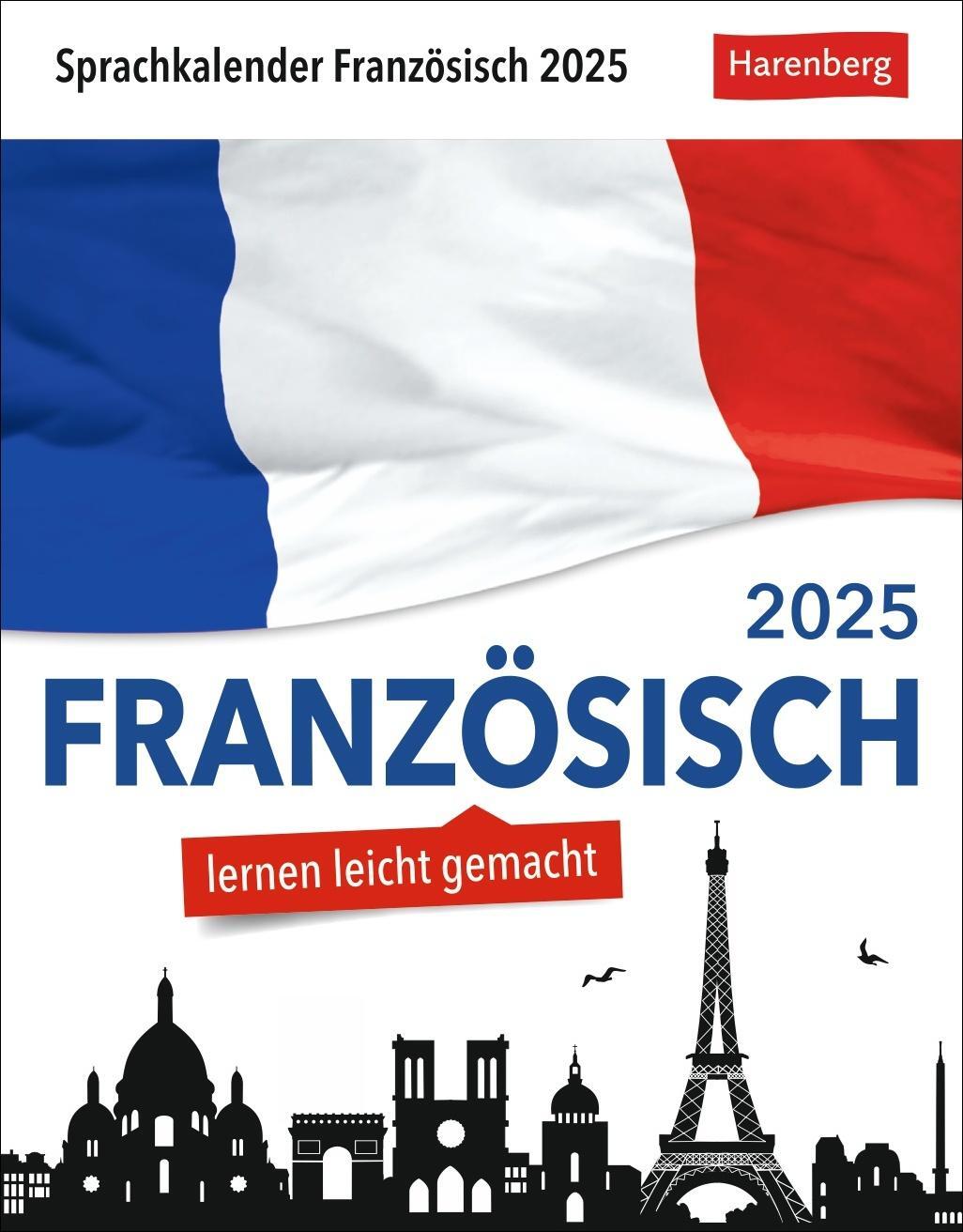 Cover: 9783840033612 | Französisch Sprachkalender 2025 - Französisch lernen leicht gemacht...
