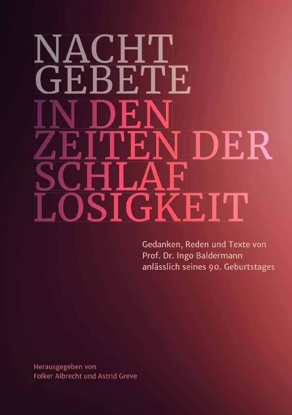 Cover: 9783750240308 | Nachtgebete in den Zeiten der Schlaflosigkeit | Ingo Baldermann | Buch