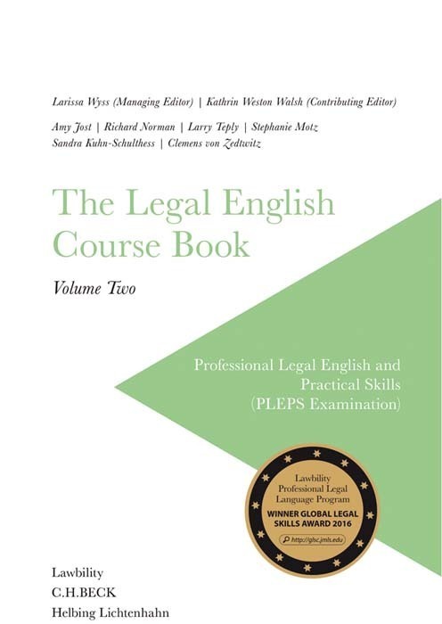 Cover: 9783406723254 | The Legal English Course Book. Vol.2 | Larissa Wyss (u. a.) | Buch