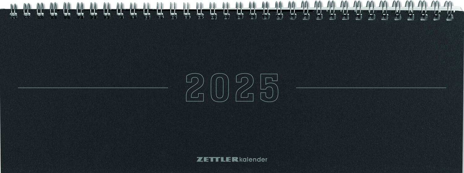 Cover: 4006928025930 | Tisch-Querkalender Papyrus Schwarz 2025 - Büro-Planer 29,7x10,5 cm...