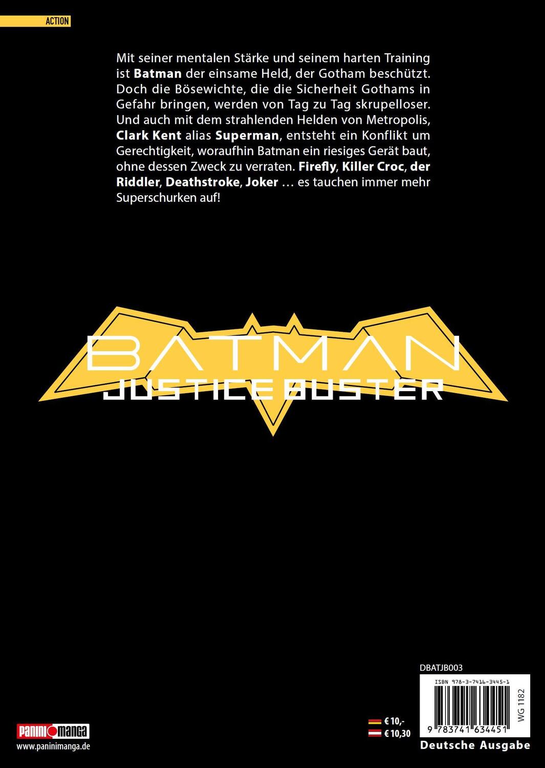 Rückseite: 9783741634451 | Batman Justice Buster (Manga) 03 | Eiichi Shimizu (u. a.) | Buch