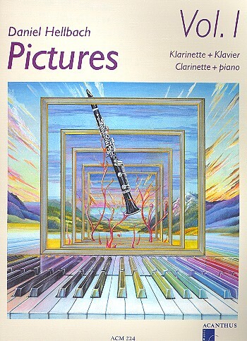 Cover: 9990051516135 | Pictures 1 | Klarinette und Klavier, Noten, Mit CD | Daniel Hellbach