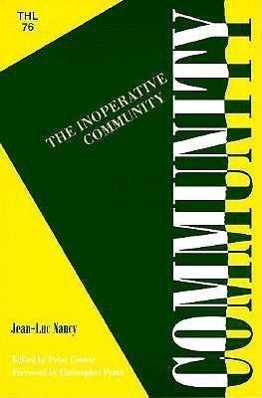 Cover: 9780816619245 | Inoperative Community | Jean-Luc Nancy | Taschenbuch | Englisch | 1991