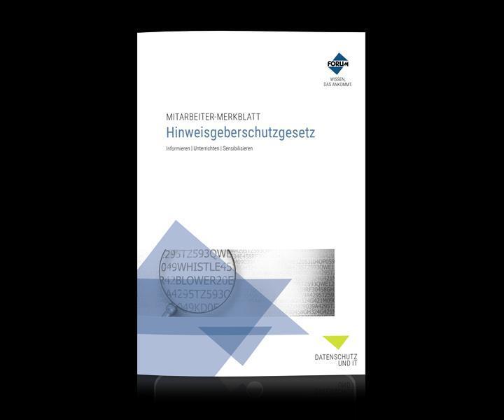 Cover: 9783963148279 | Mitarbeiter-Merkblatt Hinweisgeberschutzgesetz | GmbH | Broschüre