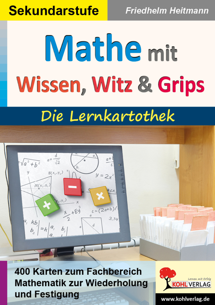 Cover: 9783966242387 | Mathematik mit Wissen, Witz &amp; Grips | Die Lernkartothek | Heitmann