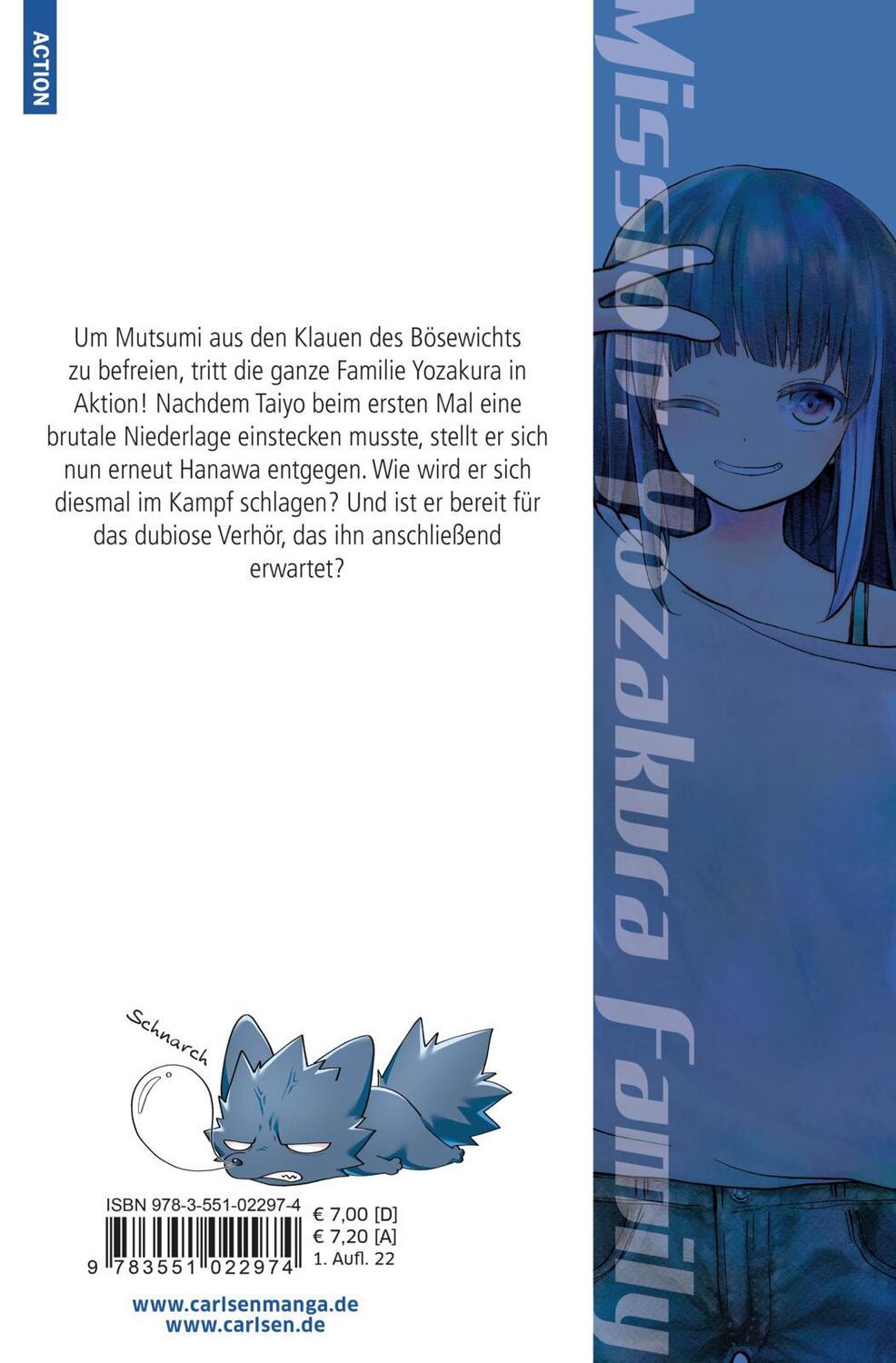 Rückseite: 9783551022974 | Mission: Yozakura Family 2 | Hitsuji Gondaira | Taschenbuch | 192 S.