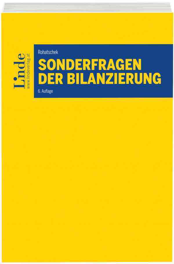 Cover: 9783707338614 | Sonderfragen der Bilanzierung (f. Österreich) | Roman Rohatschek