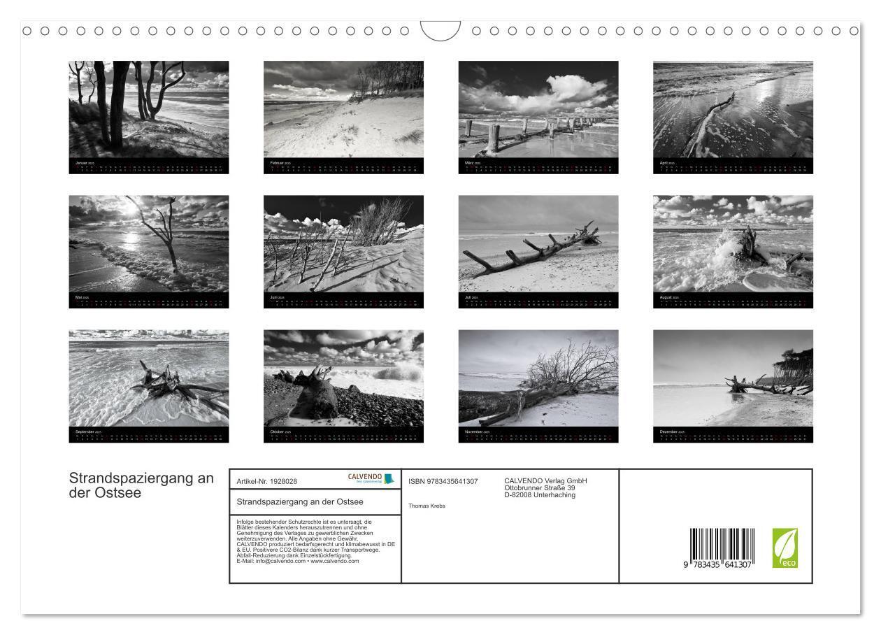 Bild: 9783435641307 | Strandspaziergang an der Ostsee (Wandkalender 2025 DIN A3 quer),...