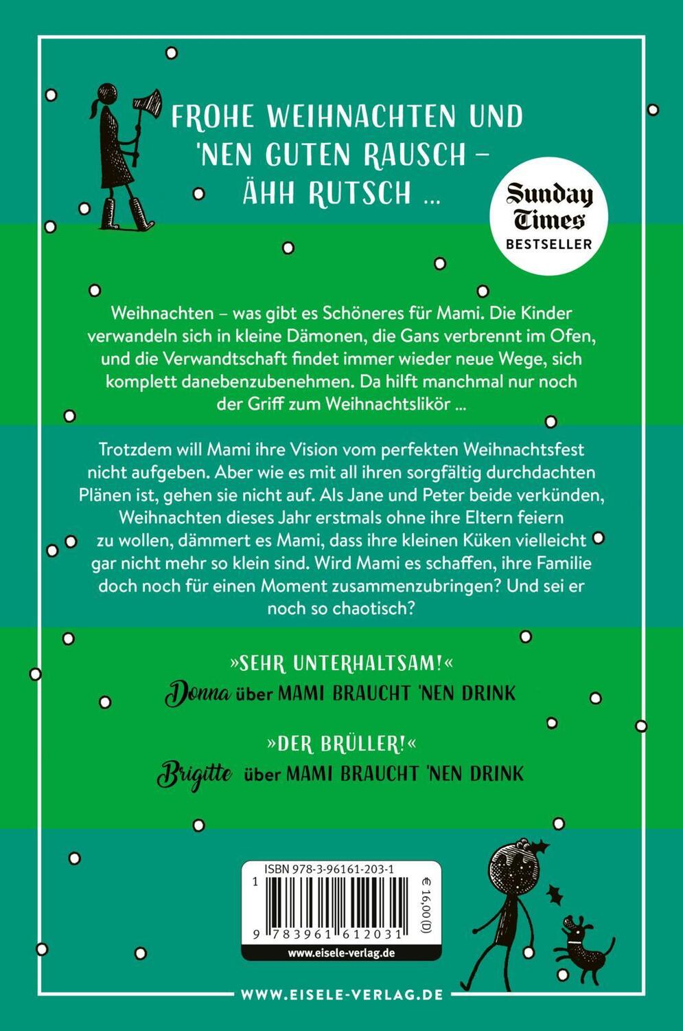 Rückseite: 9783961612031 | Mami braucht 'nen Drink - erst recht an Weihnachten | Gill Sims | Buch