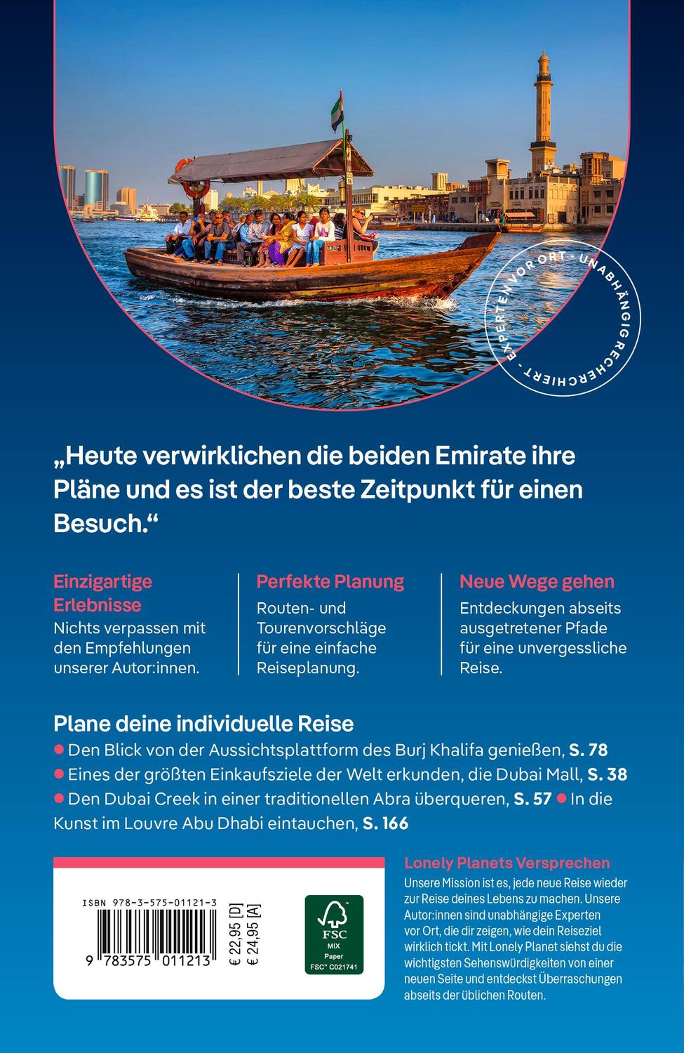 Rückseite: 9783575011213 | LONELY PLANET Reiseführer Dubai &amp; Abu Dhabi | Hymers (u. a.) | Buch