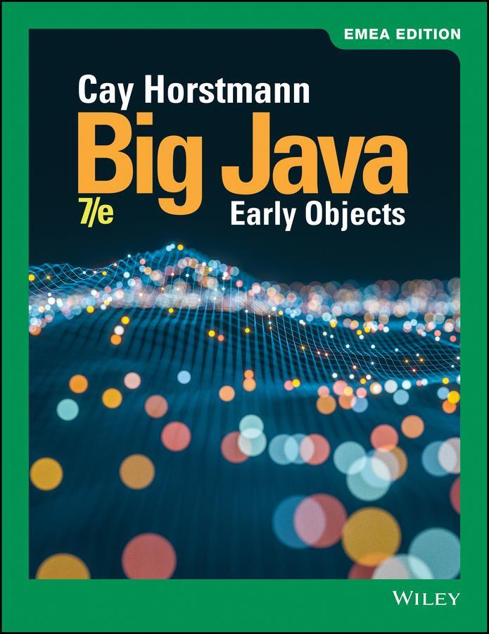Cover: 9781119588887 | Big Java | Early Objects | Cay S. Horstmann | Taschenbuch | Englisch