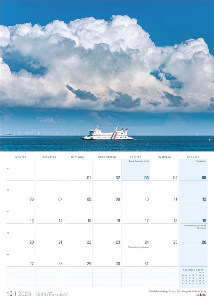 Bild: 9783964023452 | Föhr ...meine Insel Kalender 2025 | Kalender | 13 S. | Deutsch | 2025