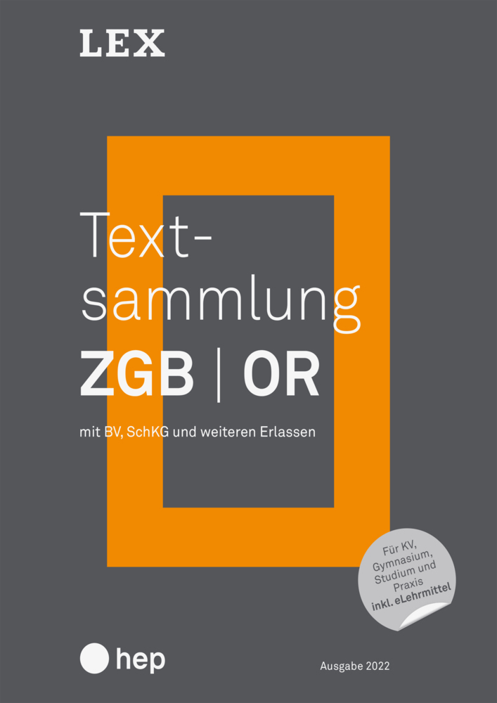 Cover: 9783035519952 | Textsammlung ZGB OR (Print inkl. eLehrmittel) | Taschenbuch | 2022