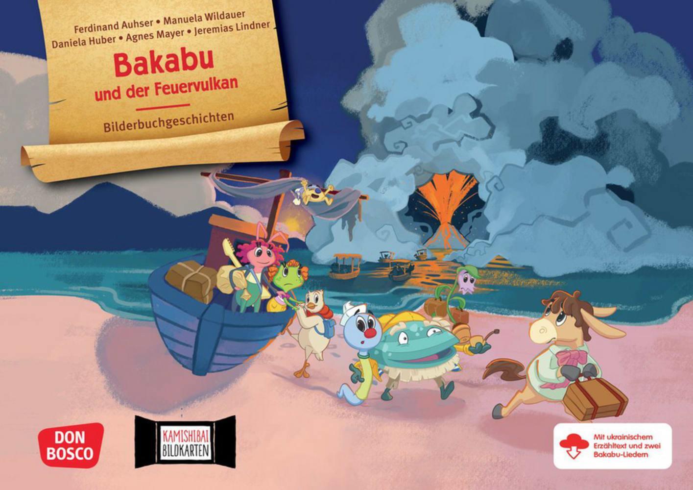 Cover: 4260694921296 | Bakabu und der Feuervulkan. Kamishibai Bildkartenset | Auhser | Bundle