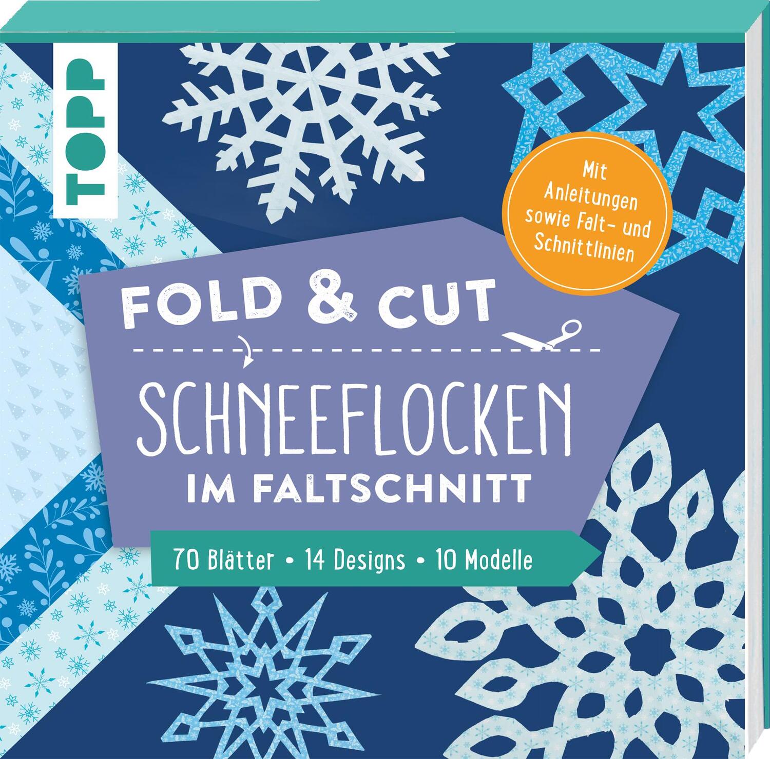 Cover: 9783735850652 | Fold & cut: Schneeflocken im Faltschnitt. Mit Anleitungen sowie...