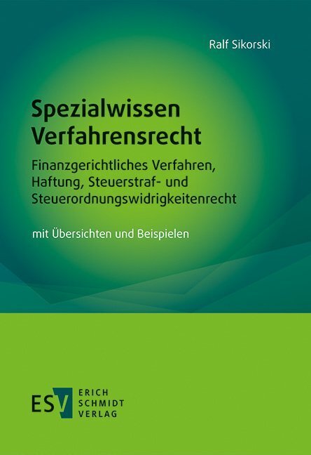 Cover: 9783503188697 | Spezialwissen Verfahrensrecht - Finanzgerichtliches Verfahren,...