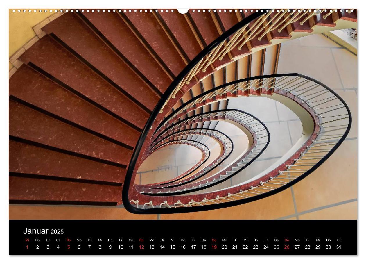 Bild: 9783435600687 | Faszination Treppen (Wandkalender 2025 DIN A2 quer), CALVENDO...