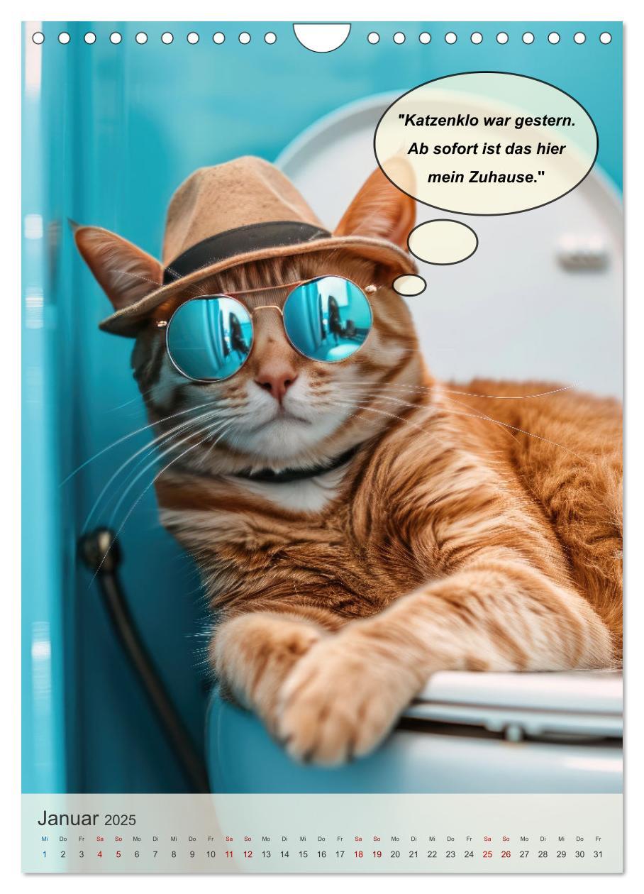 Bild: 9783457149546 | Tierisch lustiger Toilettenhumor (Wandkalender 2025 DIN A4 hoch),...