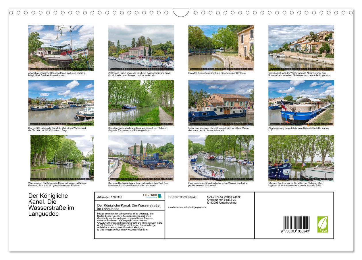 Bild: 9783383850240 | Der Königliche Kanal. Die Wasserstraße im Languedoc (Wandkalender...