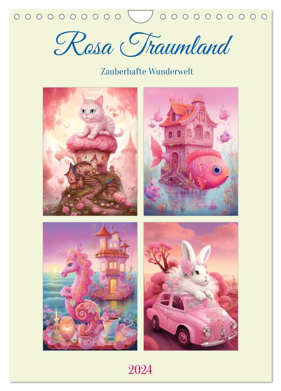 Cover: 9783675743441 | Rosa Traumland. Zauberhafte Wunderwelt (Wandkalender 2024 DIN A4...