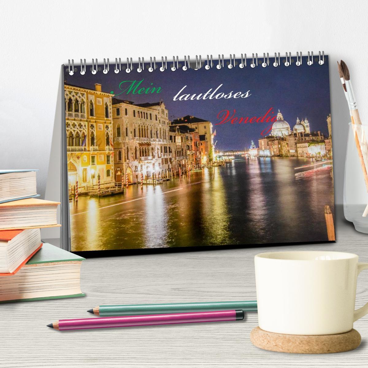 Bild: 9783435663026 | Mein lautloses Venedig (Tischkalender 2025 DIN A5 quer), CALVENDO...