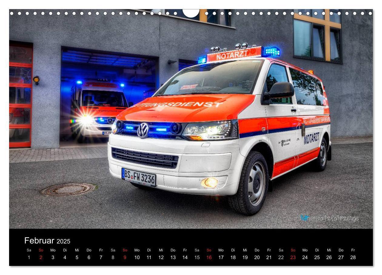 Bild: 9783435636174 | Einsatzfahrzeuge der Feuerwehr (Wandkalender 2025 DIN A3 quer),...