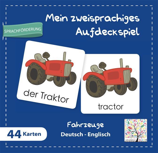 Cover: 9783861215592 | Mein zweisprachiges Aufdeckspiel, Fahrzeuge Deutsch-Englisch...