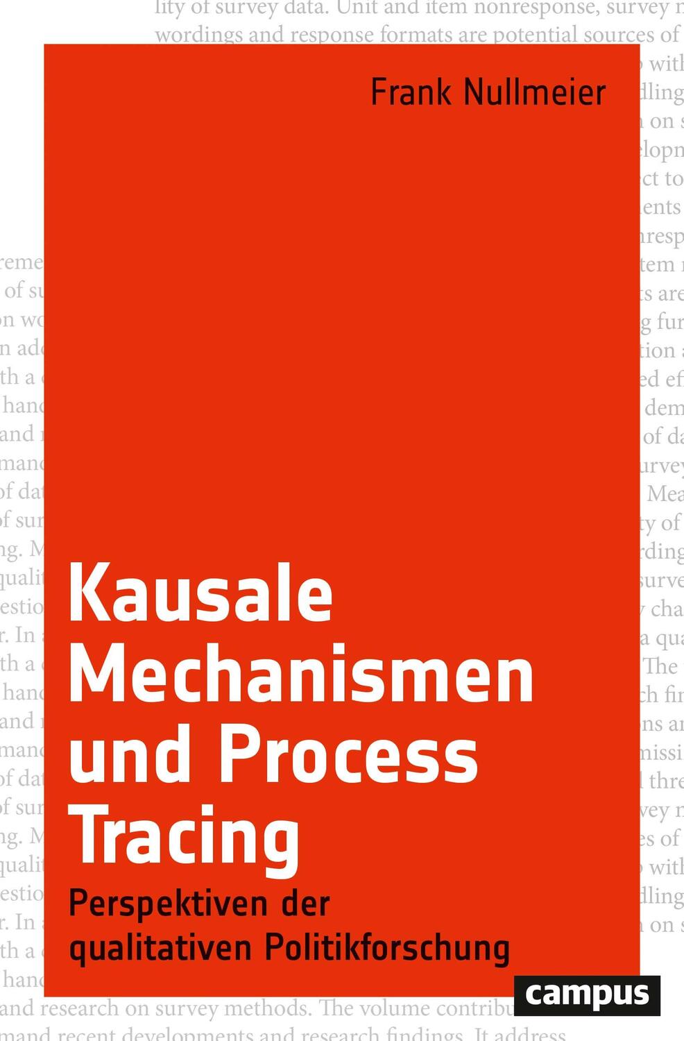 Cover: 9783593512075 | Kausale Mechanismen und Process Tracing | Frank Nullmeier | Buch