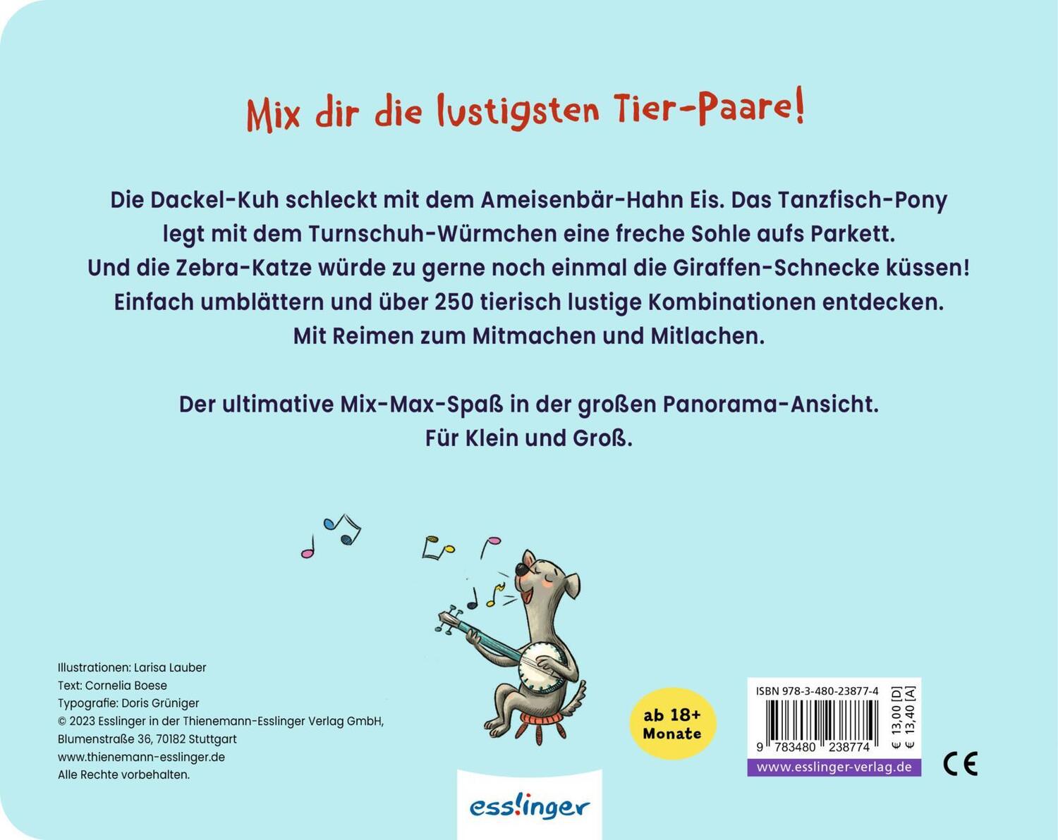 Rückseite: 9783480238774 | Mix-Max Max-Mix: Tierisch Lustig! | Cornelia Boese | Buch | 42 S.