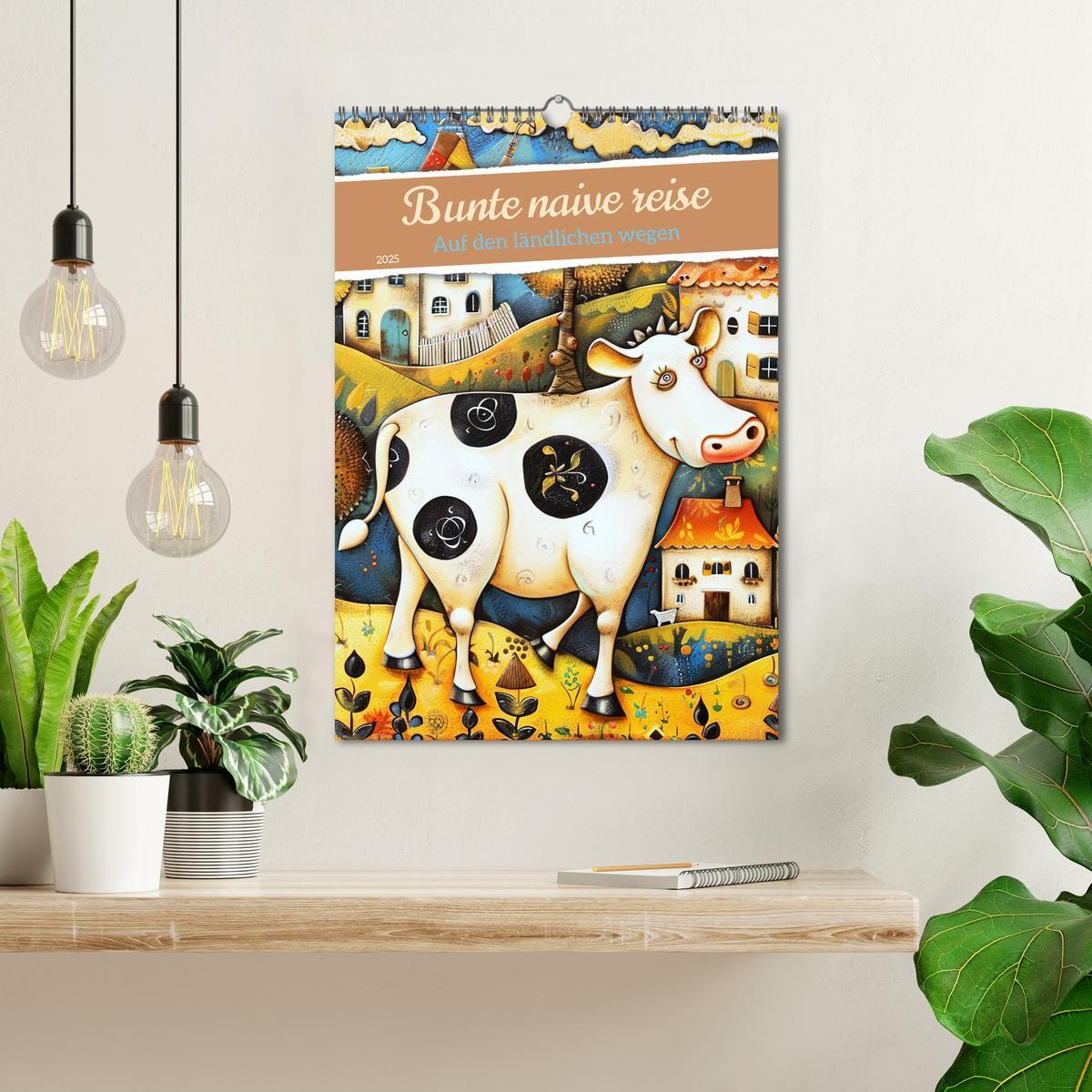 Bild: 9783383812286 | Bunte naive reise (Wandkalender 2025 DIN A3 hoch), CALVENDO...