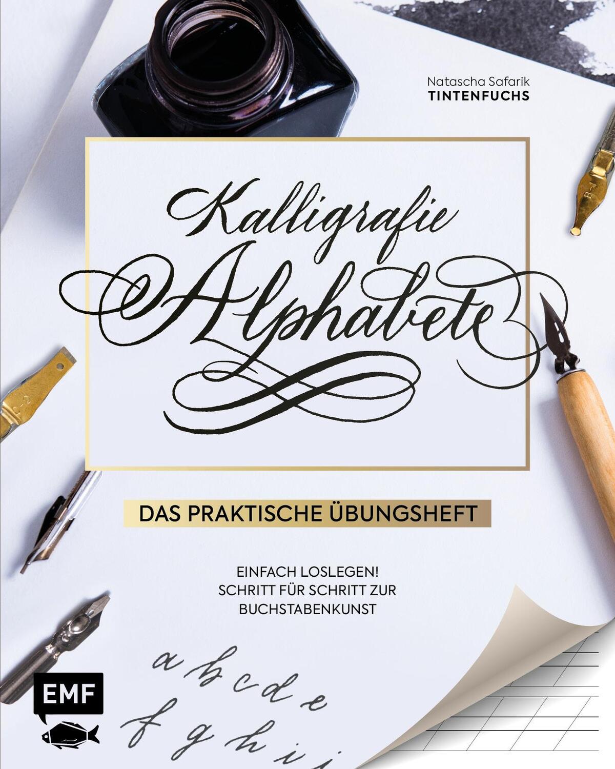 Cover: 9783745906912 | Kalligrafie Alphabete - Das praktische Übungsheft | Natascha Safarik