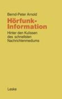 Cover: 9783810003478 | Hörfunk-Information | Bernd-Peter Arnold | Taschenbuch | Paperback